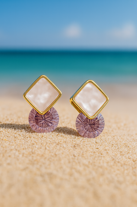 Jewello dainty fashionable gold plated butterfly design anti tarnish Korean earring for women and girls.