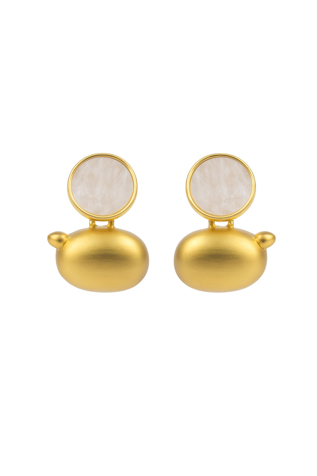 Jewello fancy gold plated anti tarnish Korean earring f for women and girls.