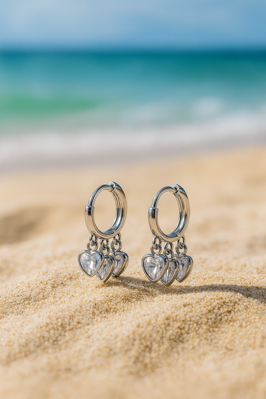 Jewello stylish sterling silver plated Bali Korean earring for women and girls.
