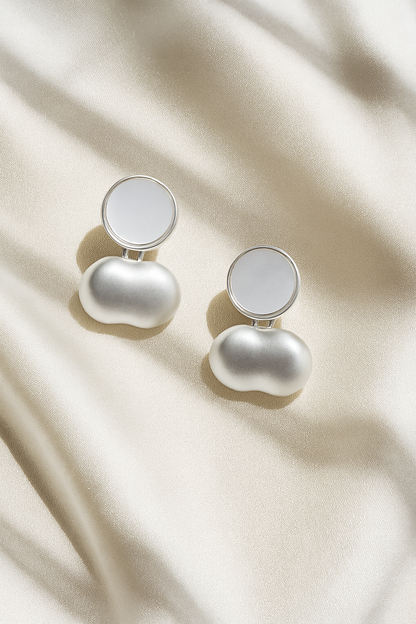 Jewello fancy silver plated anti tarnish dangle Korean earring for women and girls.