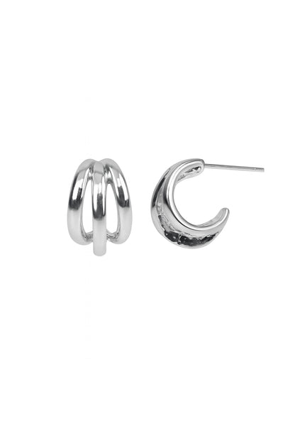 Jewello fashionable dainty silver plated Bali stud anti tarnish Korean earring for women and girls.