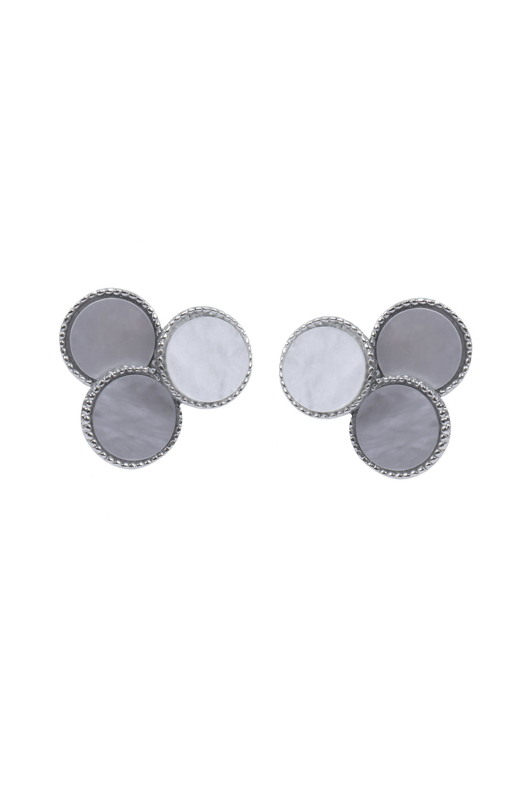 Jewello trendy silver-plated circle shaped dainty anti tarnish Korean earring for women and girls.