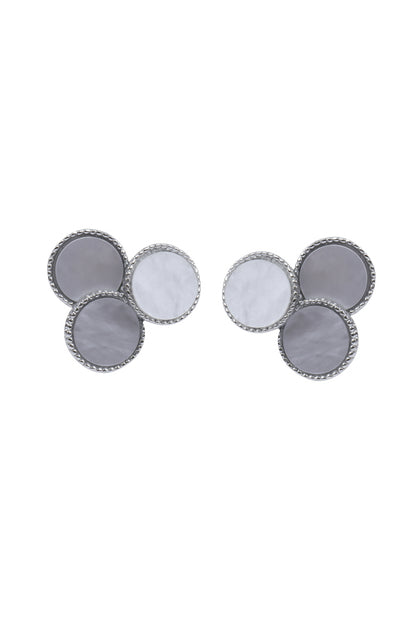 Jewello trendy silver-plated circle shaped dainty anti tarnish Korean earring for women and girls.