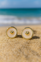 Jewello charming gold plated with heart design attached anti tarnish Korean earring for women and girls.