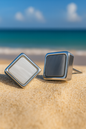 Jewello dainty fancy silver plated square design anti tarnish Korean earring for women and girls.