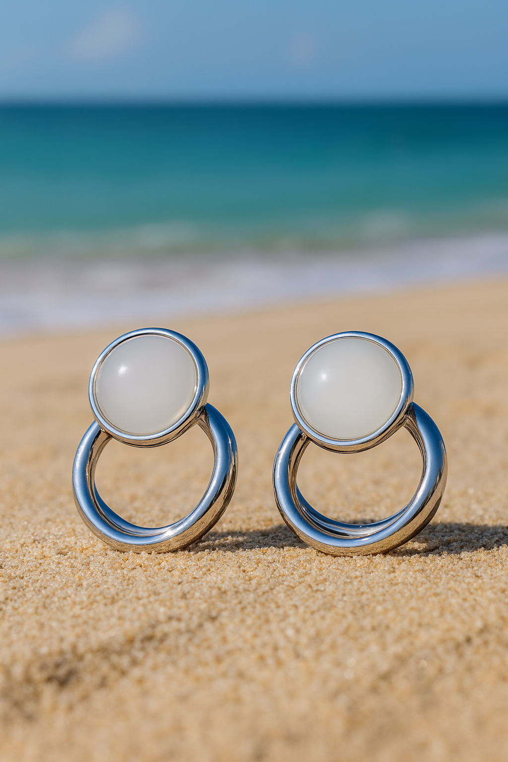 Jewello stylish silver-plated Bali design dangle Korean earring for women and girls.