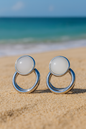 Jewello stylish silver-plated Bali design dangle Korean earring for women and girls.