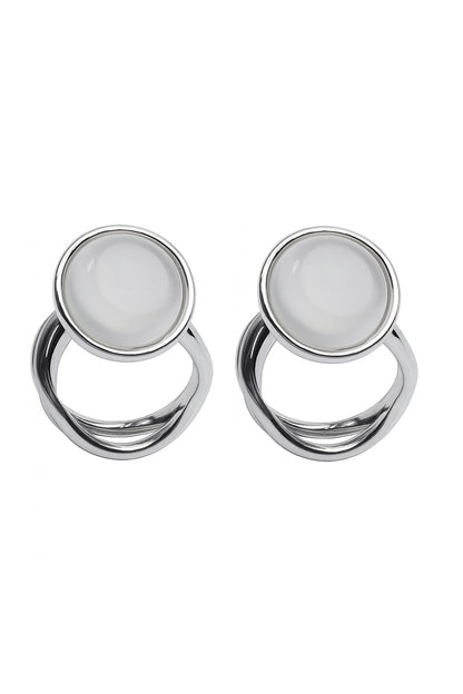 Jewello stylish silver-plated Bali design dangle Korean earring for women and girls.