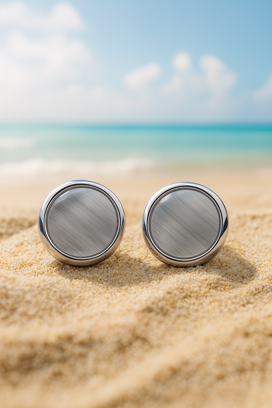Jewello silver plated round shape white stone stud Korean dainty earring for women and girls.