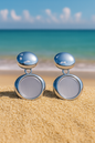 Jewello silver plated oval shape design anti tarnish Korean earring for women and girls.