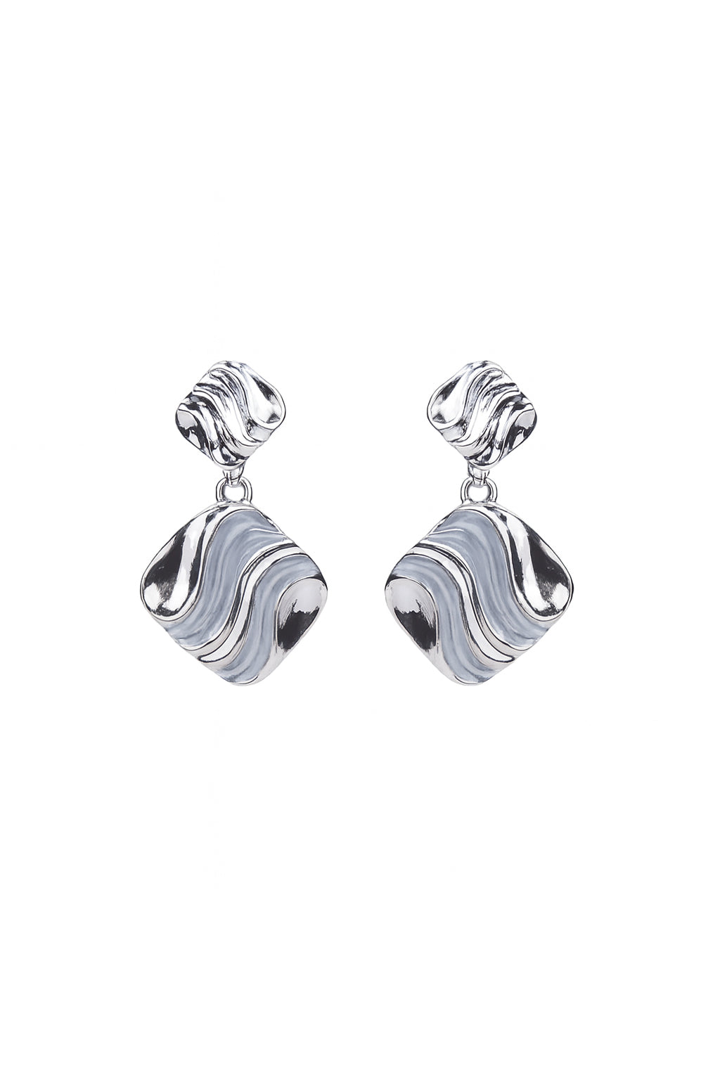Jewello silver plated anti tarnish dangle Korean earring for women and girls. Daily wear earring, party wear earring.