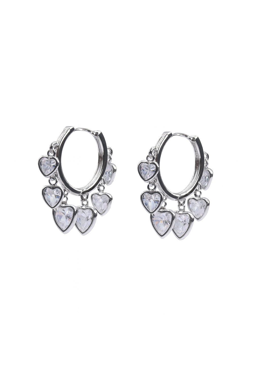 Jewello trendy silver-plated Bali design with tringle shape stone stud anti tarnish Korean earring for women and girls.