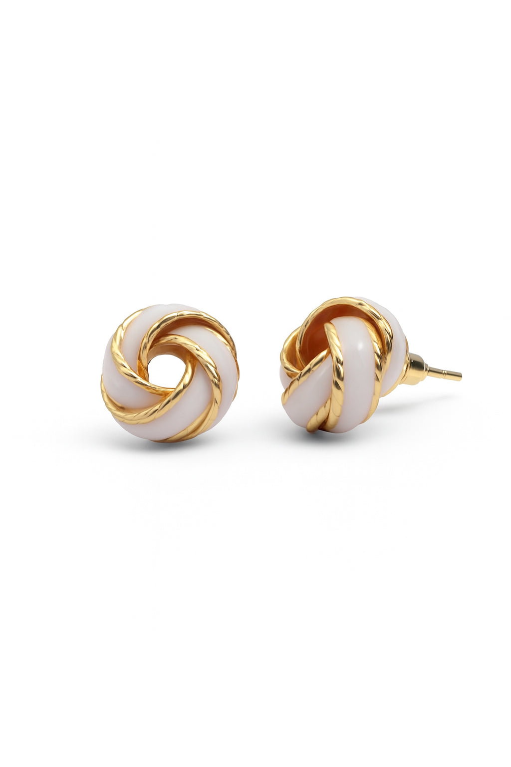 Jewello delicate gold plated light pink design dainty anti tarnish Korean earring for women and girls. Daily wear earring, party wear earring, office wear earring, gift for her.