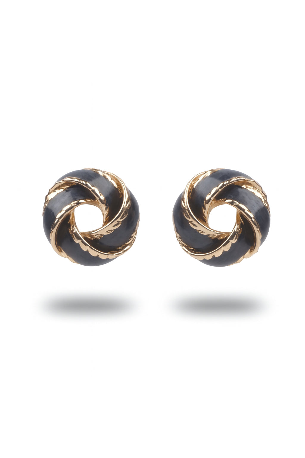 Jewello Adorable gold-plated black dainty anti tarnish Korean earring for women and girls. Daily wear earring, party wear earring, office wear earring, gift for her.