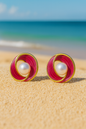 Jewello stylish gold-plated pink colour and pearl stud dainty Korean earring for women and girls. Dainty wear earring, party wear earing, office wear earring. Gift for her.