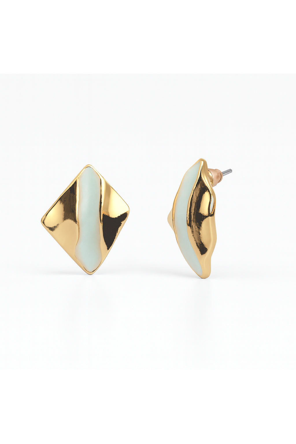 Jewello square design stainless steal anti tarnish dainty korean earring for women and girls. Daily wear earring, office wear earring, gift for her.