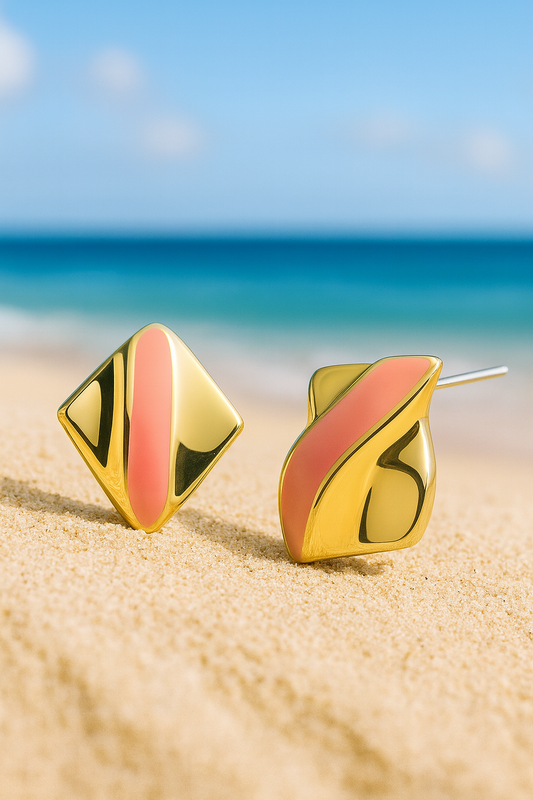 Jewello delicate square design with stainless steal dainty anti tarnish korean earring for women and girls. Dailly wear earring, office wear earring, gift for her.