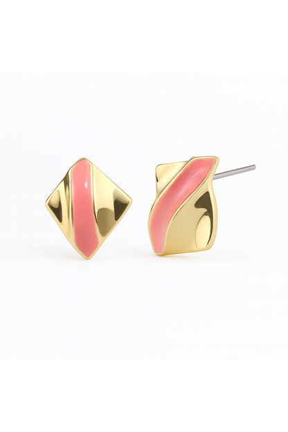 Jewello delicate square design with stainless steal dainty anti tarnish korean earring for women and girls. Dailly wear earring, office wear earring, gift for her.