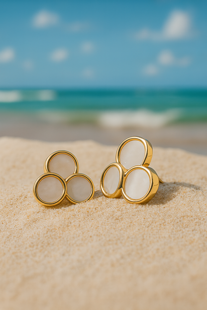 Jewello elegant gold plated radiant pink stone stud dainty korean earring for women and girls. Daily wear earring. Office wear earring. Gift for her.