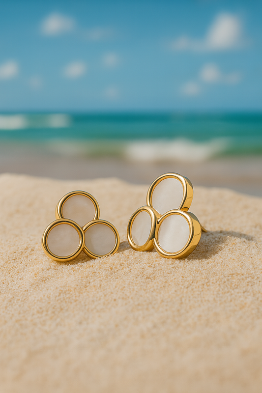 Jewello elegant gold plated radiant pink stone stud dainty korean earring for women and girls. Daily wear earring. Office wear earring. Gift for her.