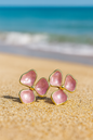 Jewello delicate flower design with pink stone stud dainty korean earring for women and girls. Gift for her.