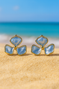Jewello trendy flower design with white stone stud dainty korean earring for women and girls. Daily wear earring, office wear earring. Gift for her.
